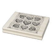 Gouache Elegantie: Gouache Valentijn Hearts Rubberstempel (Stempel)