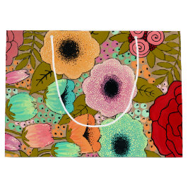 Gouache Gepiliteerde Kunstbloemen Tuin Groot Cadeauzakje