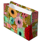 Gouache Gepiliteerde Kunstbloemen Tuin Groot Cadeauzakje (Voorkant Gekanteld)