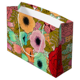 Gouache Gepiliteerde Kunstbloemen Tuin Groot Cadeauzakje