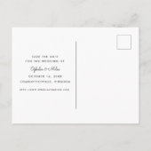 Gouache Herfstbladeren Save the Date Aankondigingskaart (Achterkant)