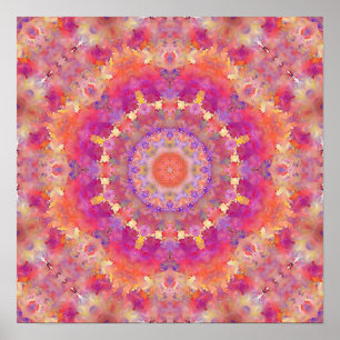Gouache Mandala 1 Poster