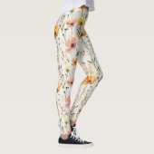 Gouache Meadow Flowers Patroon Leggings (Rechts)