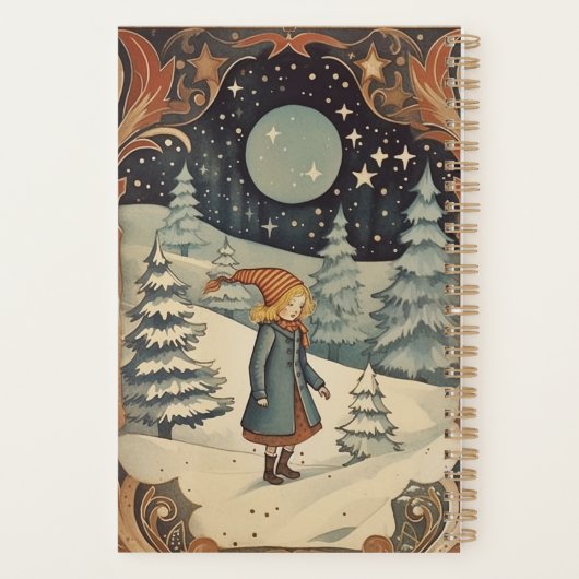 Gouache  Retro Kerst Planner (Achterkant)