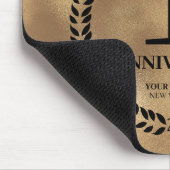 Goud 1e Jubileum Business Logo Herdenking Muismat (Hoek)