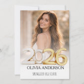 Goud 2026 Foto Afstuderen Kaart (Voorkant)