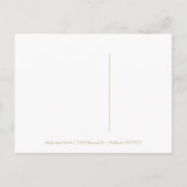 Goud 21e verjaardag Save The Date Confetti Zwart Aankondigingskaart (Achterkant)