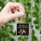 GOUD 25 EN FANTASTISCH DIVA DESIGN SLEUTELHANGER (Hand)