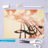 Goud 2-muzikant ontkoppelen tissuepapier (Craft)