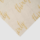 Goud 30 Verjaardagsfeestje Glitter "Dertig" Tissuepapier (Detail)