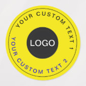 Goud 30 waterdichte Stickers | Aangepaste zakelijk (Design 2)