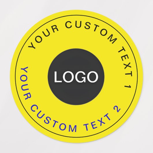 Goud 30 waterdichte Stickers | Aangepaste zakelijk (Design 2)