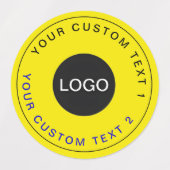 Goud 30 waterdichte Stickers | Aangepaste zakelijk (Design 1)