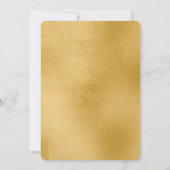 Goud 40e Verjaardagsfeest Diamant Champagne Glas Kaart (Achterkant)