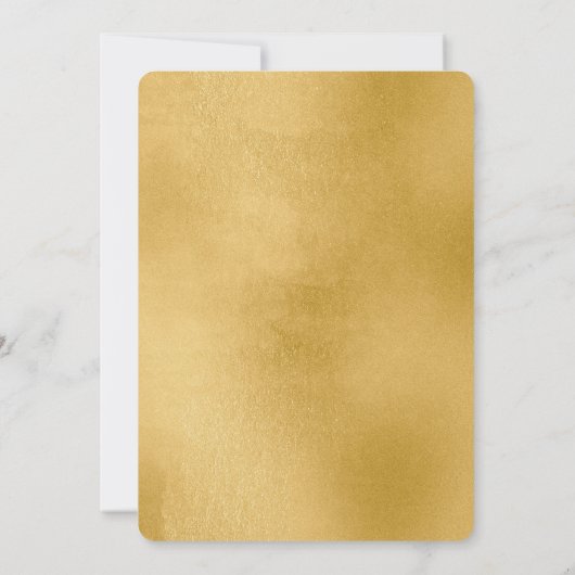 Goud 40e Verjaardagsfeest Diamant Champagne Glas Kaart (Achterkant)