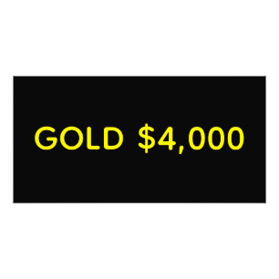 Goud $4,000 Marktviering Foto Afdruk