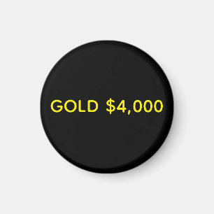 Goud $4,000 Marktviering Magneet