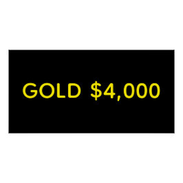 Goud $4.000 Marktviering Perfect Poster