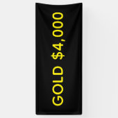 Goud $4,000 Marktviering Spandoek (Verticaal)