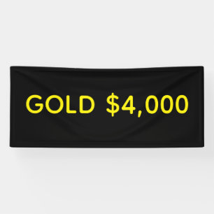 Goud $4,000 Marktviering Spandoek