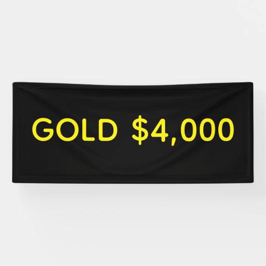 Goud $4,000 Marktviering Spandoek (Horizontaal)