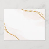 Goud 50e Jubileum Gliter De Datumkalender Aankondigingskaart (Achterkant)