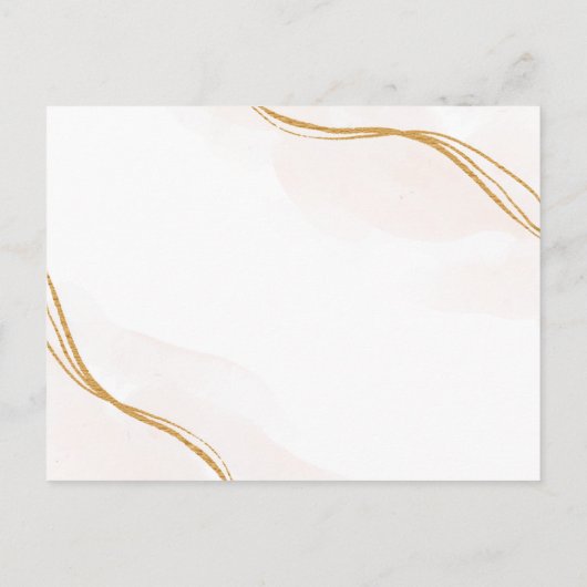 Goud 50e Jubileum Gliter De Datumkalender Aankondigingskaart (Achterkant)