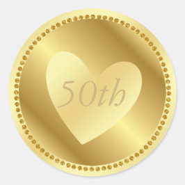 Goud 50e Jubileum Sticker