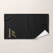 Goud 50e Jubileum (zwart) Bad Handdoek (Handdoek)