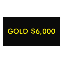 Goud $6.000 Marktviering Foto Afdruk