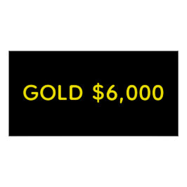 Goud $6.000 Marktviering Perfect Poster