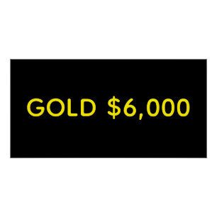 Goud $6.000 Marktviering Perfect Poster