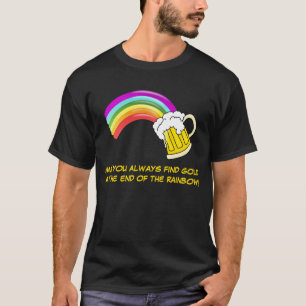 Goud aan het einde van de regenboog t-shirt