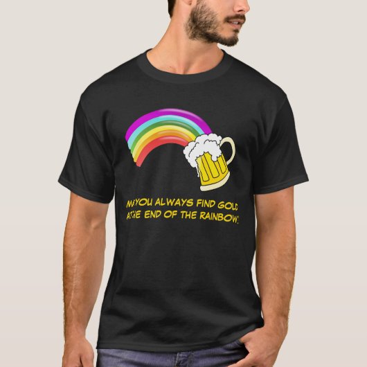 Goud aan het einde van de regenboog t-shirt (Voorkant)