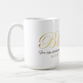 Goud Aangepaste Kalligrafie Naam Thanksgiving Gift Koffiemok (Links)