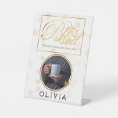 Goud Aangepaste Kalligrafie Naam Thanksgiving Gift Reclamebord Met Voetstuk (Voorkant)