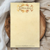  Goud  | Aangepaste naam |  papier