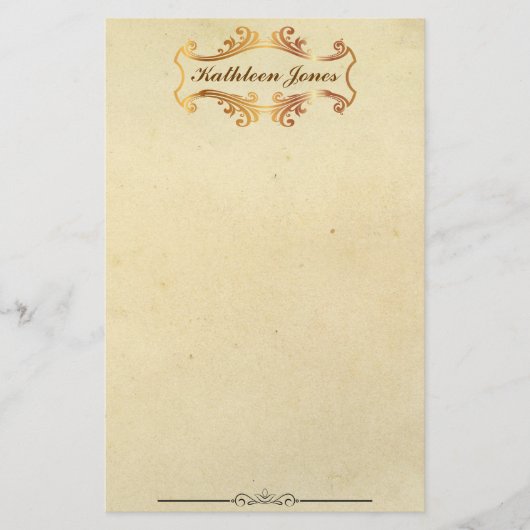  Goud  | Aangepaste naam |  papier (Voorkant)