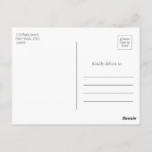 Goud Abstract Blauw Photo Bar Mitswa Bewaar de dat Briefkaart (Achterkant)