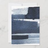 Goud Abstract Blauw Photo Bar Mitswa Bewaar de dat Kaart (Achterkant)