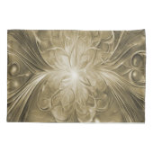 Goud Abstract Bloei Monogram Kussensloop (Achterkant)