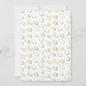 Goud Abstract Circles Verjaardag Kaart (Achterkant)