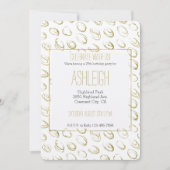 Goud Abstract Circles Verjaardag Kaart (Voorkant)