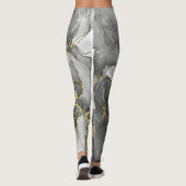 Goud Abstract gepatterd | LEGGINGS (Achterkant)