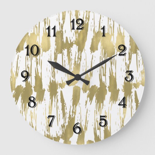 Goud Abstract Grote Klok (Voorkant)