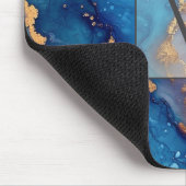 Goud Abstract Modern Monogram Initiaal Muismat (Hoek)