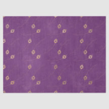 Goud Abstract oog van Peacock Feathers op Paars