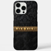 Goud accentueerd Damask Shield Case-Mate iPhone Case (Achterkant)