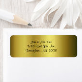 Goud Adresetiket Etiket (Insitu)