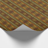 Goud Afrikaans Patrooninpakpapier - SRF Cadeaupapier (Hoek)